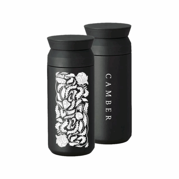 Tumbler with Camber and Flower
