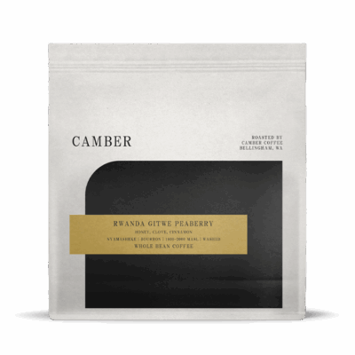 Bag of Rwanda Gitwe Peaberry coffee