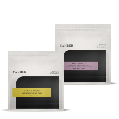 Two Camber Coffee Bags featuring Africa Single Origin coffee
