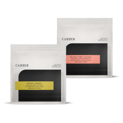 Two Camber Coffee Bags featuring Africa Single Origin coffee
